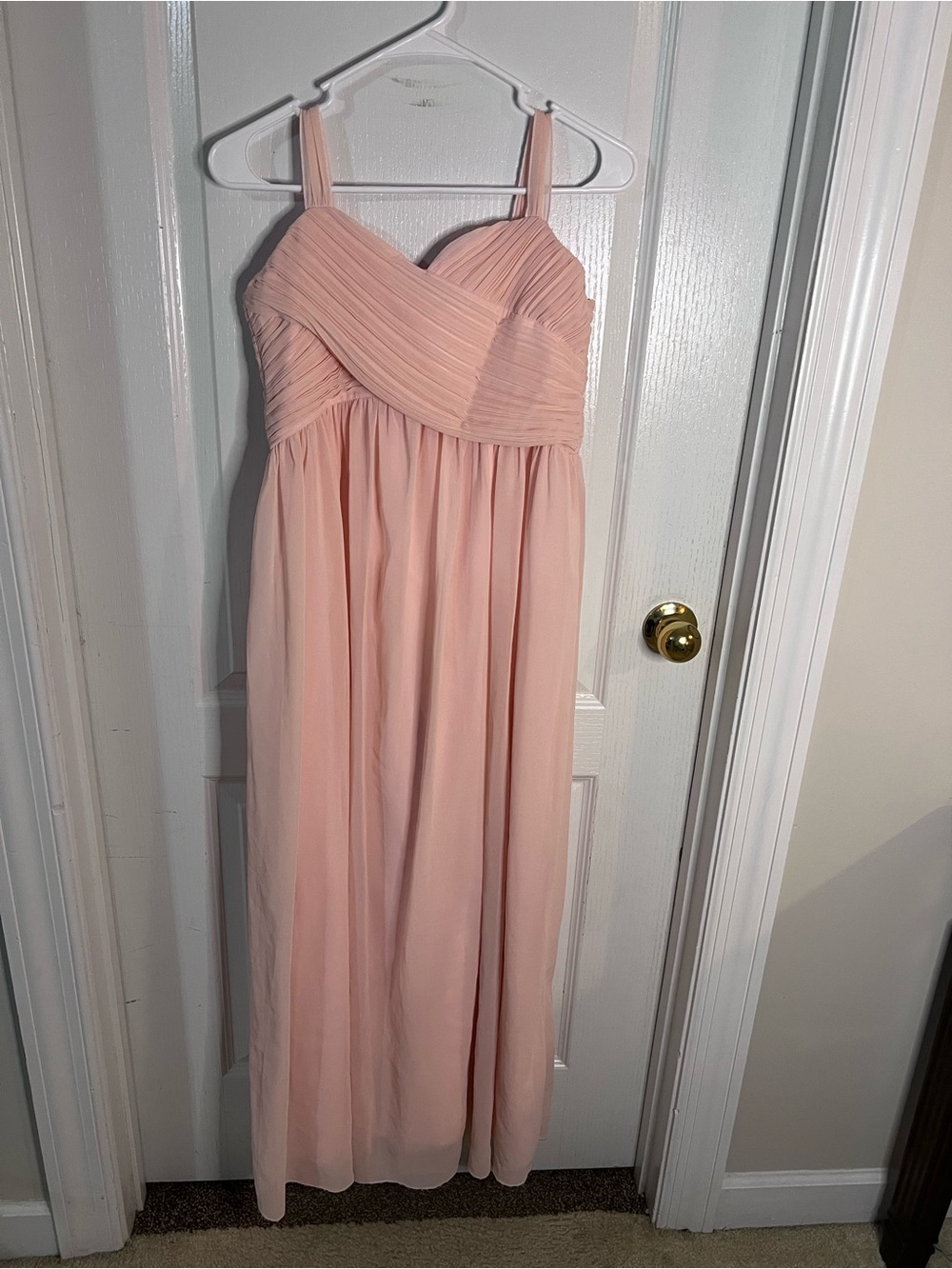 Classic Pink Chiffon Girls' Dress - Sleeveless Formal Gown